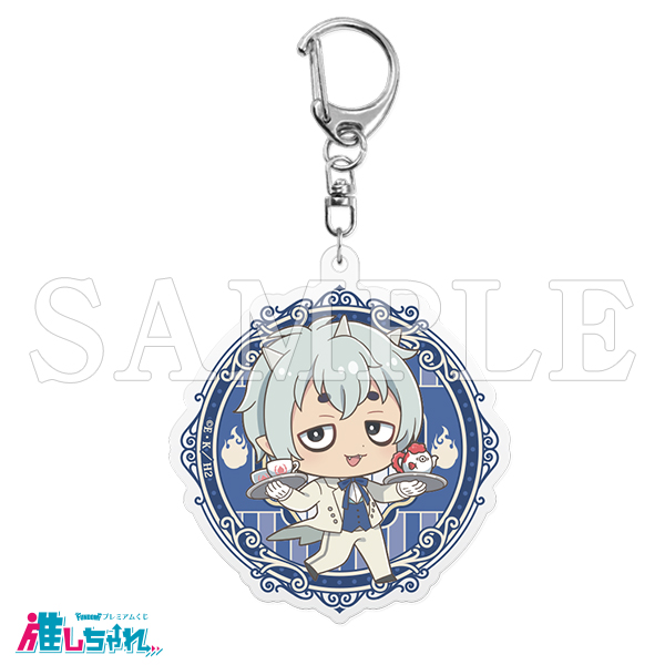 D09/アクリルキーホルダー　茄子(デフォルメ)